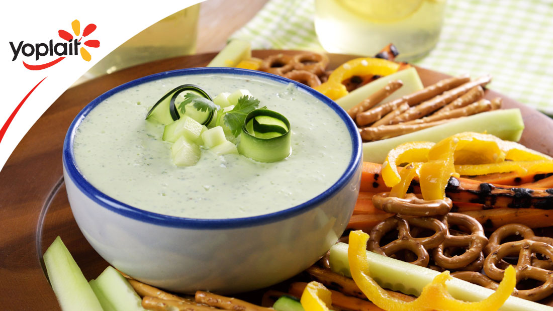 Dip de cilantro y yoghurt