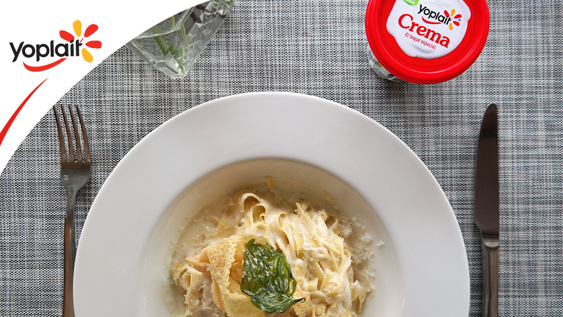 Pasta Fetuccini Alfredo con Crema