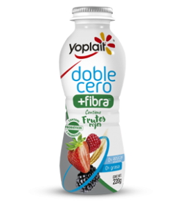 YOGHURT DOBLE CERO FIBRA BEBIBLE FRUTOS ROJOS