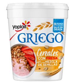 YOGHURT GRIEGO CEREALES BATIDO FRESA