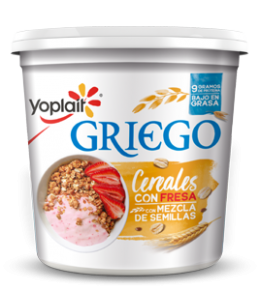 YOGHURT GRIEGO CEREALES BATIDO FRESA