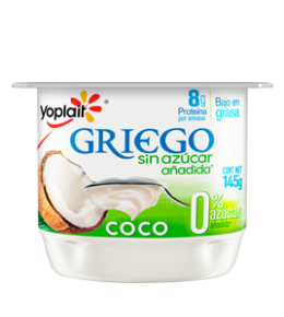 YOGHURT GRIEGO BATIDO SIN AZÚCAR COCO