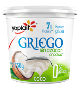 YOGHURT GRIEGO SIN AZÚCAR BATIDO COCO