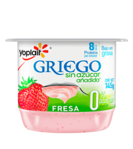 YOGHURT GRIEGO BATIDO SIN AZÚCAR FRESA