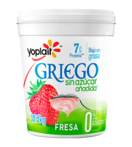 YOGHURT GRIEGO BATIDO SIN AZÚCAR FRESA