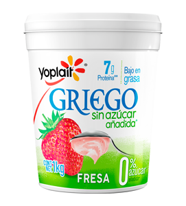 Yogur griego de fresa